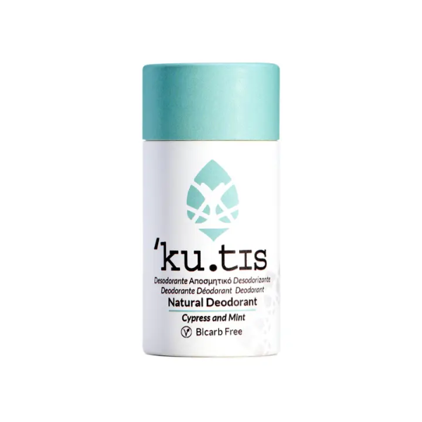 Kutis natural eco-friendly vegan deodorant bicarb-free in cypress and mint
