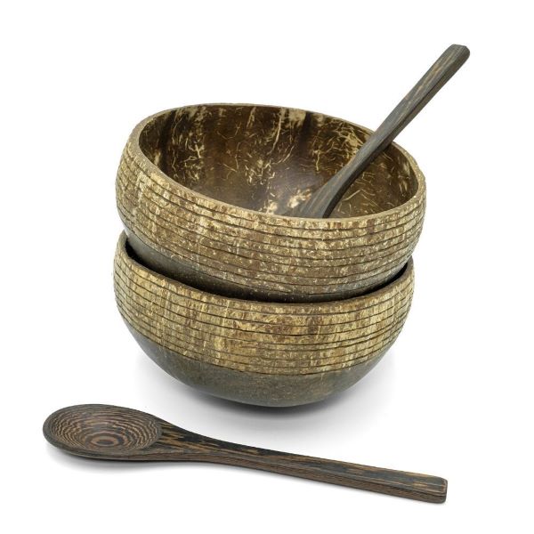 Coconut bowls and spoons cosmos