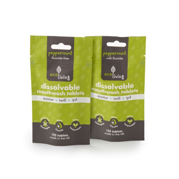 Eco-friendly mouthwash tablets dissolvable