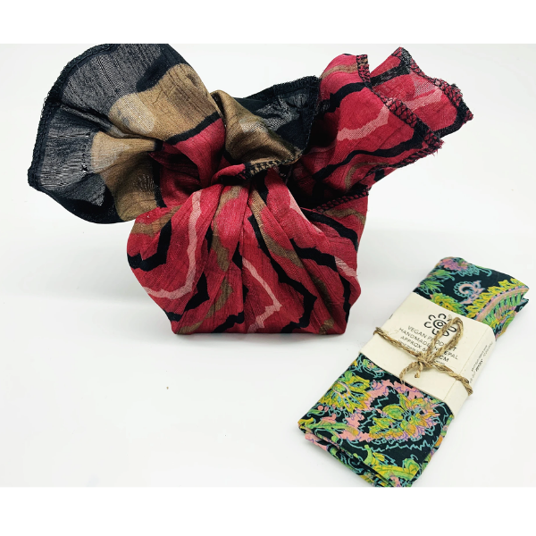 Eco-friendly reusable fabric sari wrapping