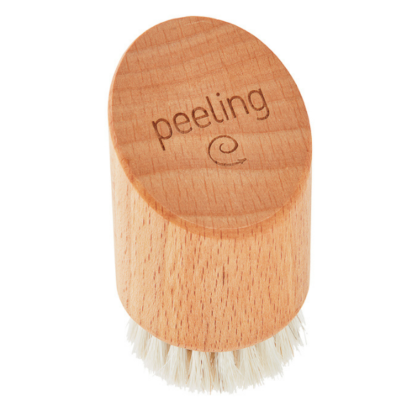 Wooden facial brush