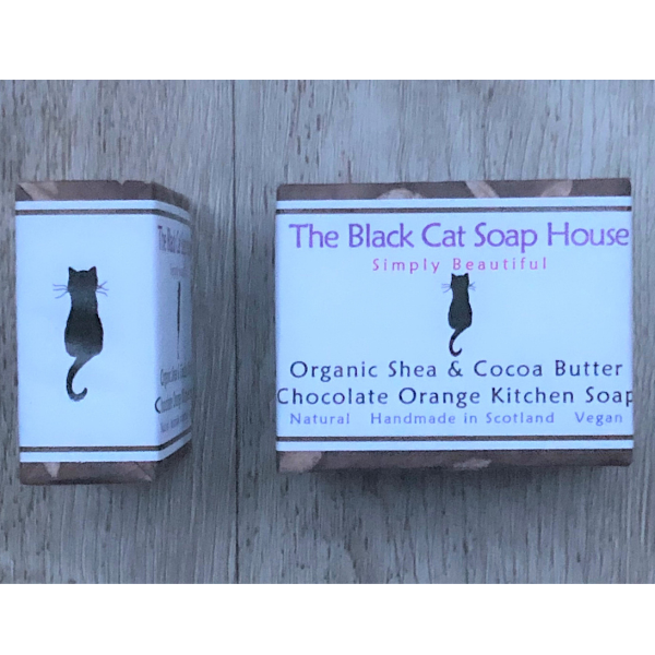 Eco-friendly kitchen soap bar wrapped