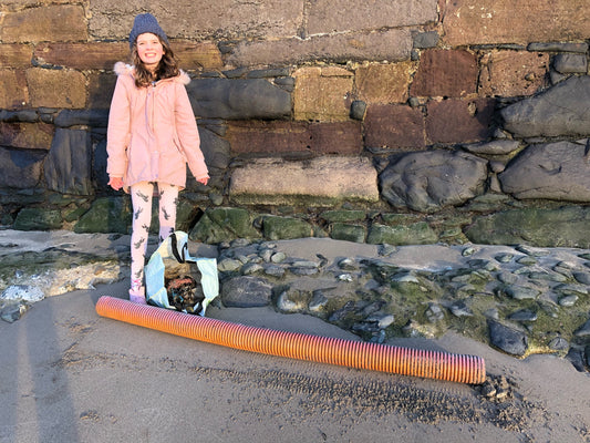 Ailsa on beach clean