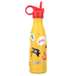 Kid's insulated bottle from SHO in Ahoy Adventure (yellow/orange background with pirate skull and crossbones, anchors) with red straw lid 