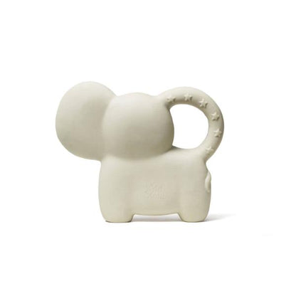 An elephant-shaped baby teether shown from the back