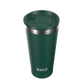 Reusable Calix cup with coordinating slider lid in forest green colour