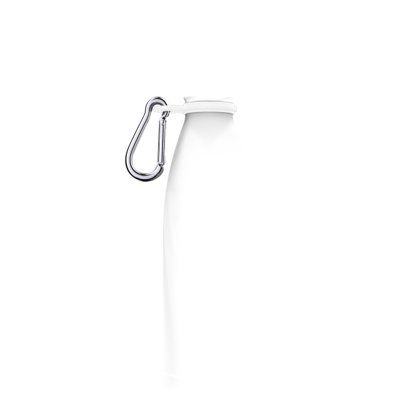 Bottle carabiner white for SHO bottles