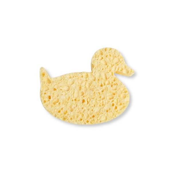 Cellulose sponge in shape of a duck