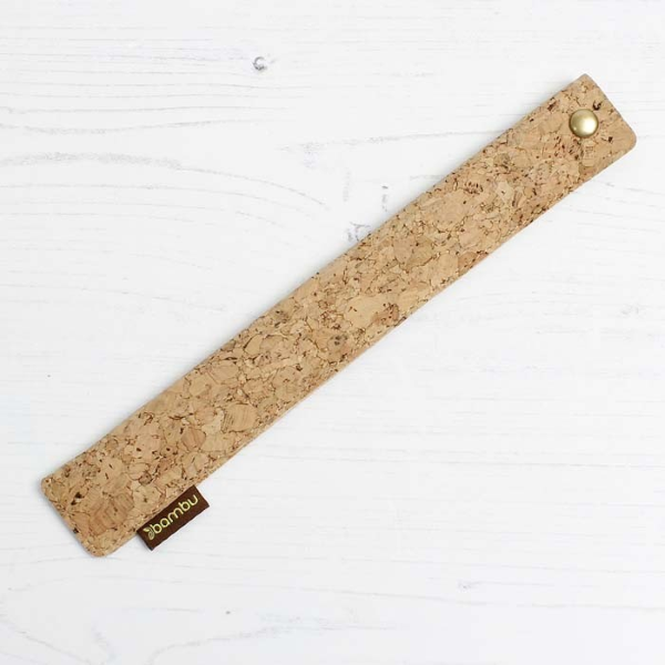 Cork sleeve for reusable straw
