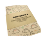 Eco-friendly recyclable wrapping paper in dinosaurs design (brown paper with colourful dinosaurs)