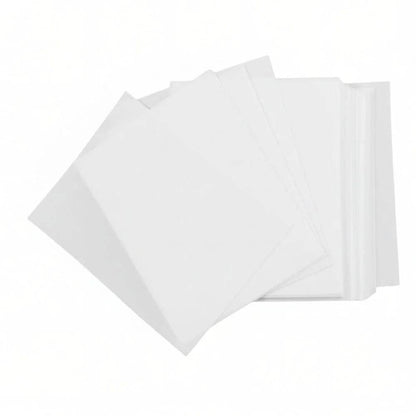 White dishwasher sheets on a white background