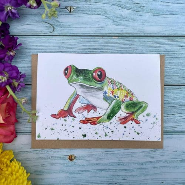 Eco card Fergus the frog