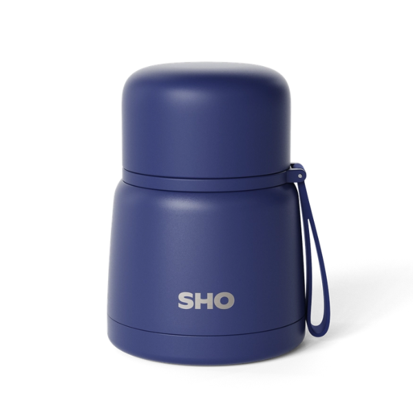 SHO food flask 400ml in Midnight blue colour