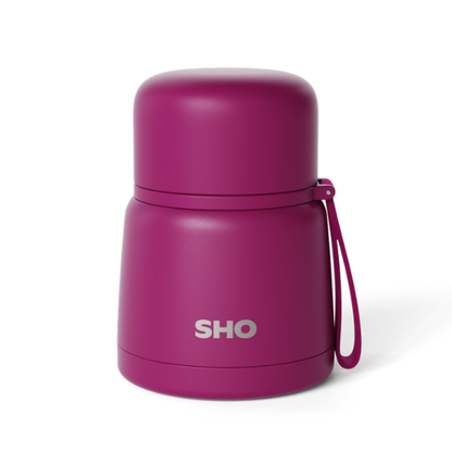 SHO food flask 400ml in Very Berry colour