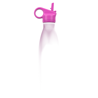 Hot pink straw lid for 260ml SHO bottle
