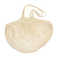 Natural coloured strong bag made with recycled cotton, with long handles