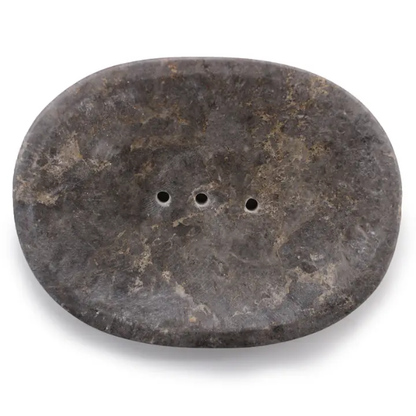 Ancient Wisdom marble soapdish grey
