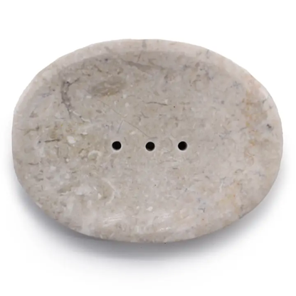 Ancient Wisdom marble soapdish cream