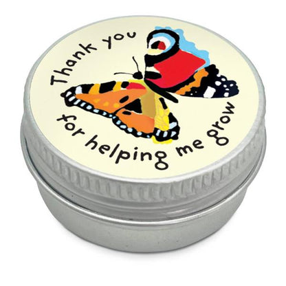 “Thank You For Helping Me Grow” Mini seedball tin