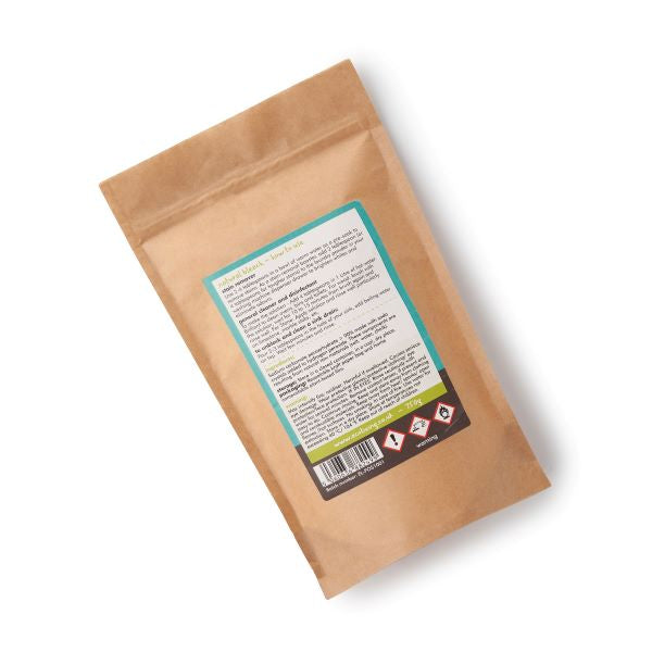 Natural bleach in kraft paper packaging shown from the back