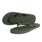 Waves rubber eco-friendly flip-flops in khaki green