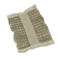 Jute soap bag shown with handle for ease of use