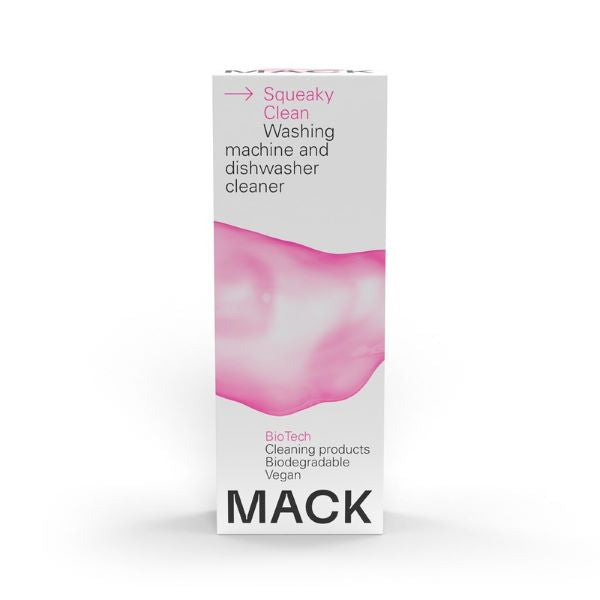 Squeaky clean washing machine and dishwasher cleaner pod inside cardboard box