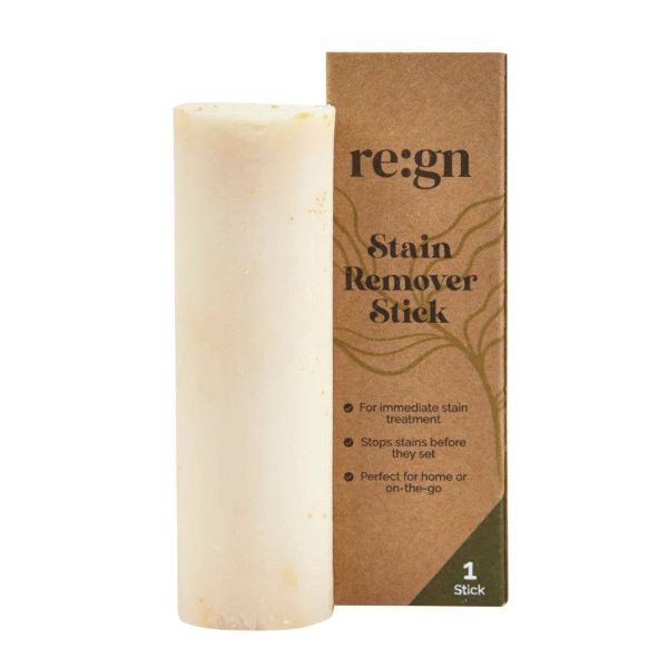 Stain remover stick with cardboard packaging on a white background