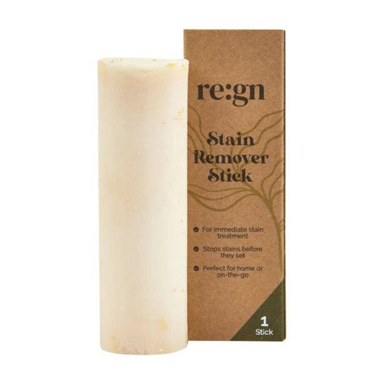 Stain remover stick with cardboard packaging on a white background