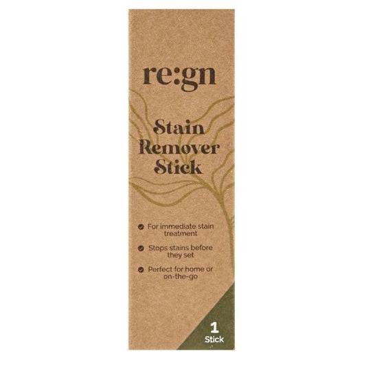 Stain remover stick in cardboard packaging on a white background