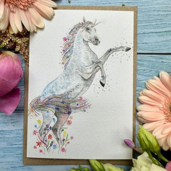Eco card Unicorn