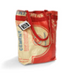 Red recycled cement bag with red straps 