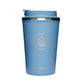 Neon Kaktus insulated cup in Super Sonic colour - blue, shown with lid on