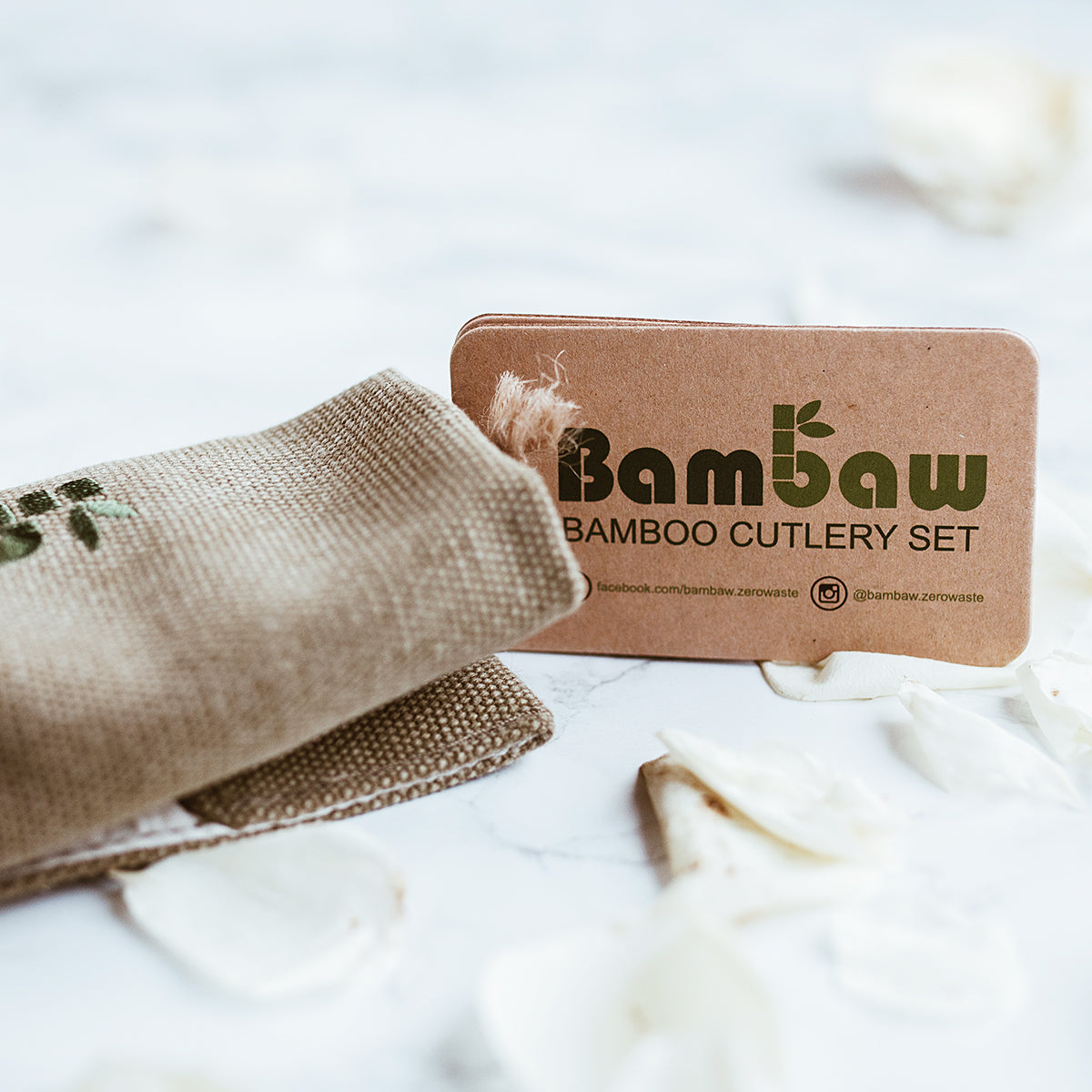 Eco friendly bamboo cutlery set