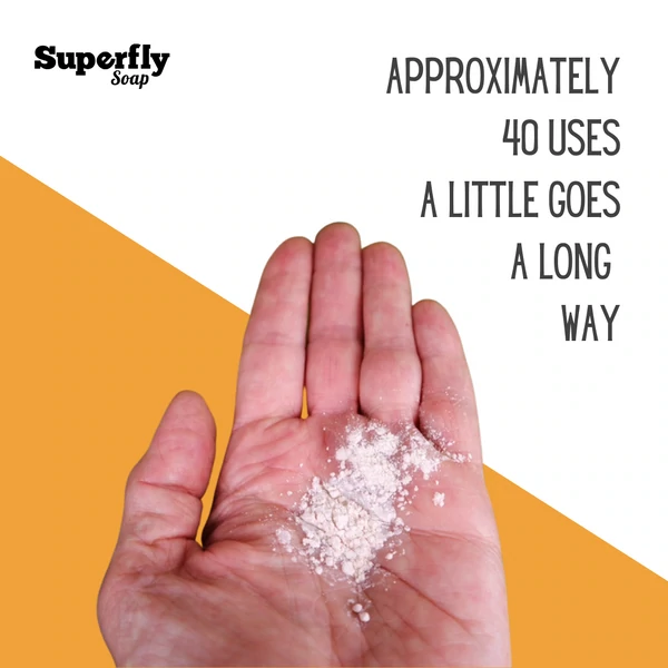 Eco-friendly balance cleanser - powder in hand