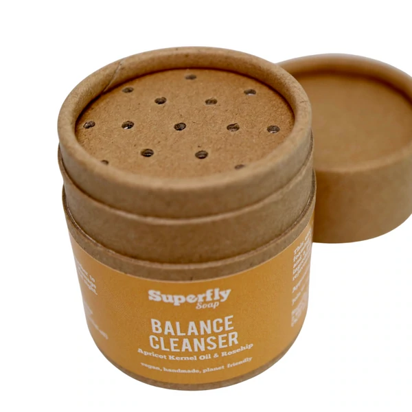 Eco-friendly balance cleanser in cardboard packaging