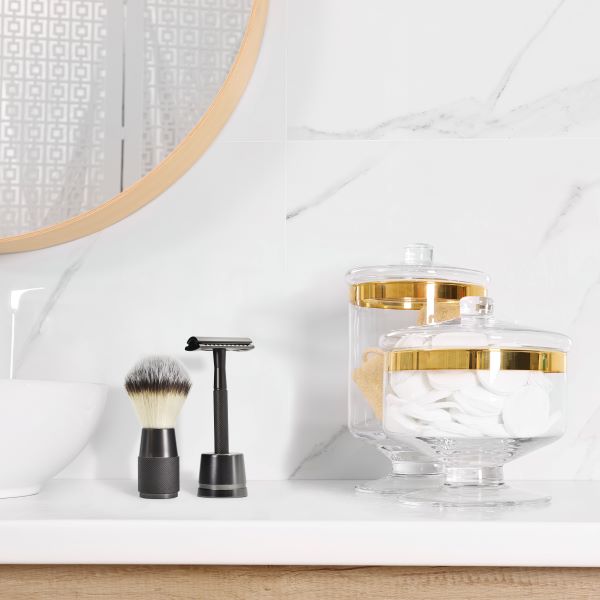 Bambaw eco-friendly metal safety razor and vegan-friendly shaving brush