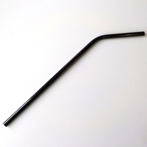 Black angled straw
