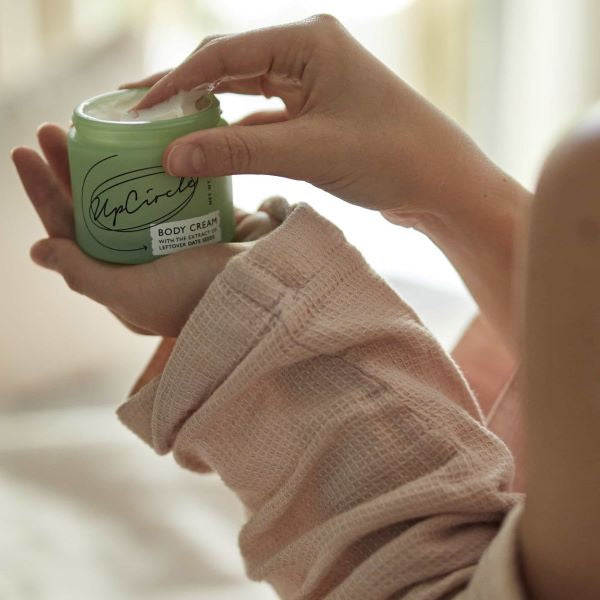 UpCircle body cream in use