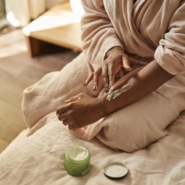 UpCircle body cream in use