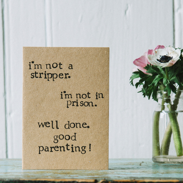 Eco card parent stripper