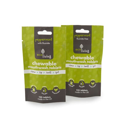 Eco-friendly sustainable chewable mouthwash tablets Pack of 125