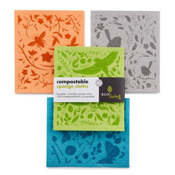 Compostable sponge cloth set Botanical Garden