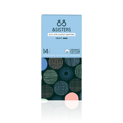 Eco-applicator tampons Heavy in cardboard box