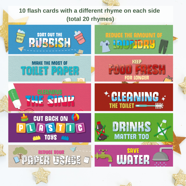 Eco warriors card set in upcycled pouch