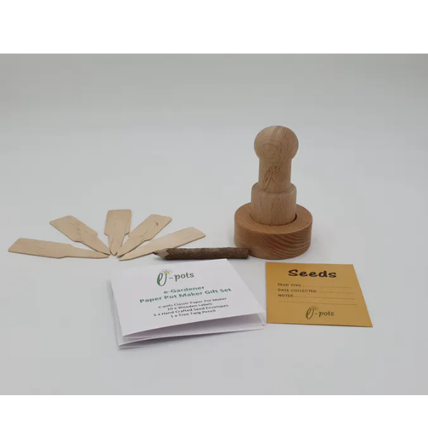EPots paper pot eco-friendly gardener gift set