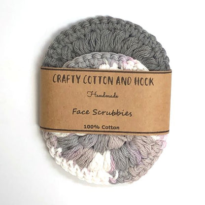 Eco friendly face scrubbies Grey