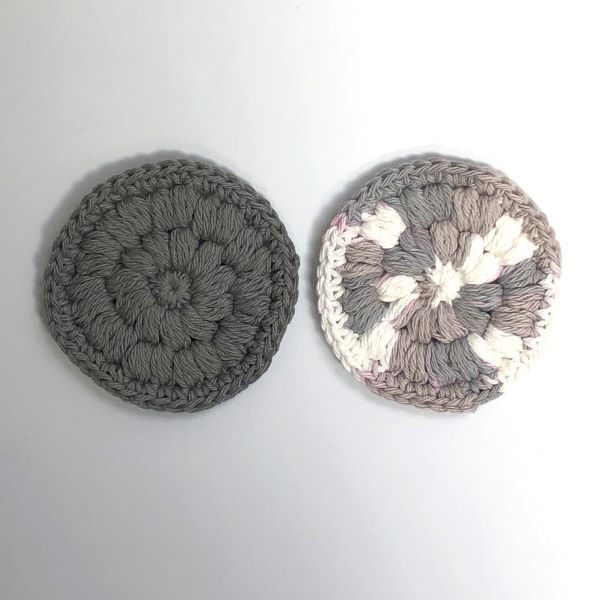 Eco-friendly face scrubbies Grey