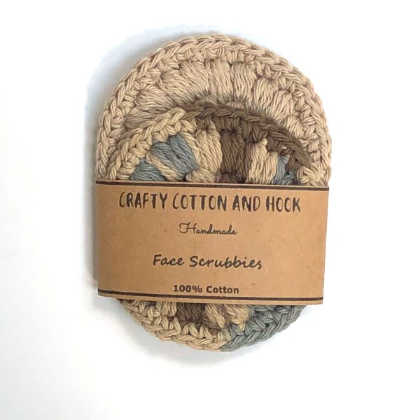 Eco friendly face scrubbies Natural