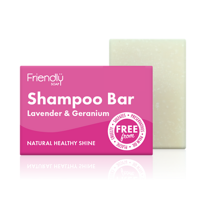 Friendly Soap shampoo bar Lavender and geranium